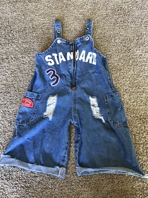 Gap Vintage Denim Cargo Overalls/Shortalls Jeans Girls sz Medium