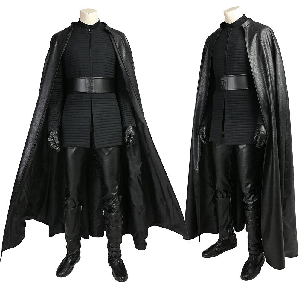The Last Jedi Kylo Ren Cosplay Costume Star War Cape Shoes The Last Jedi Kylo Ren Cosplay Costume Star War Cape Shoes