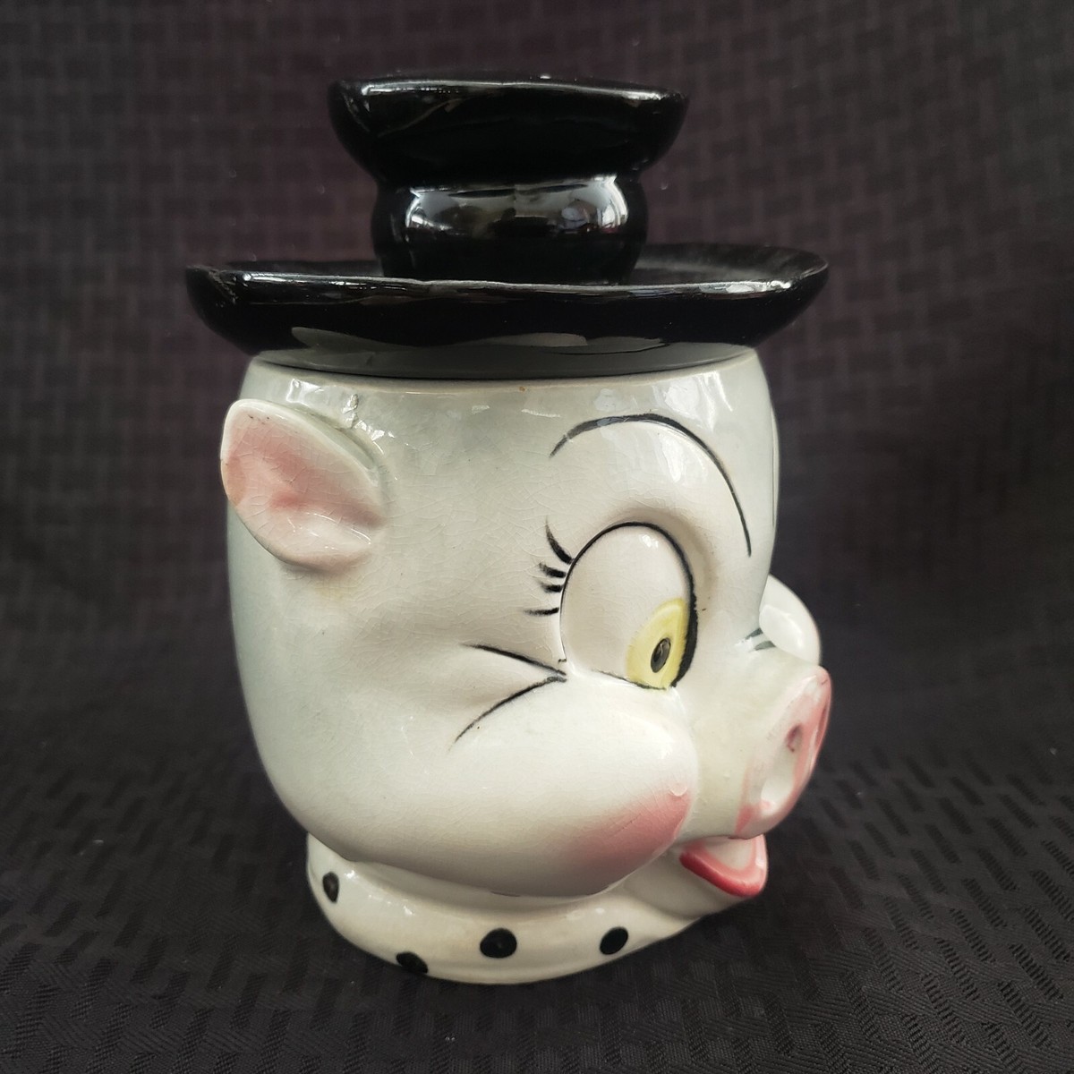 Vintage Porky Pig Cookie Jar Japan Cute | eBay