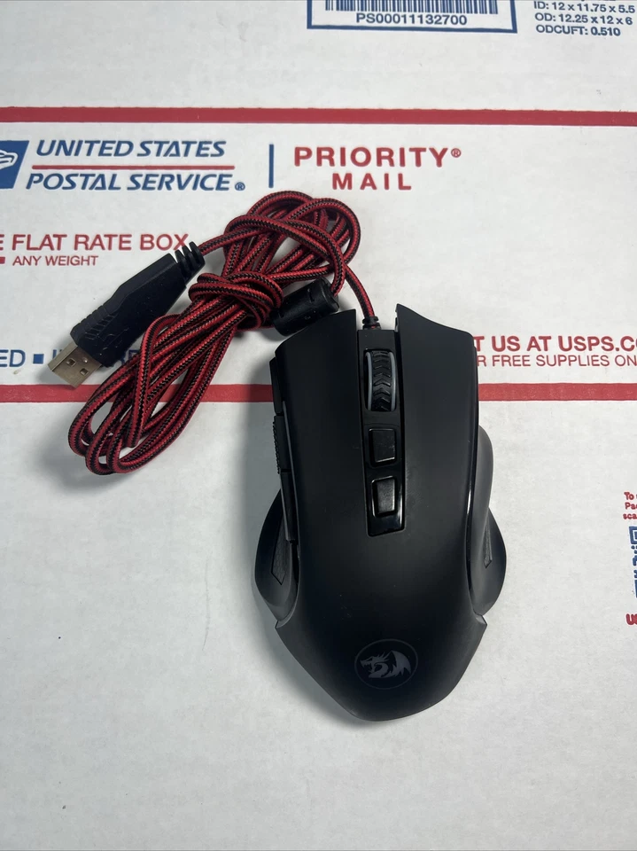 Red Dragon Griffin M607 Wired USB RGB LED 7200 DPI Gaming Mouse - SAME DAY SHIP - Image 2 of 4
