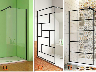Walk in Glas 50-160cm Dusche Duschabtrennung Duschwand 8/10mm Nano Glas H200cm