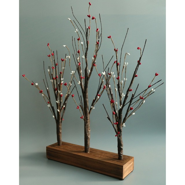 21Inch Illuminated Pip Berry Tree Tabletop LED Lights Rustic Home Indoor Decor eBay