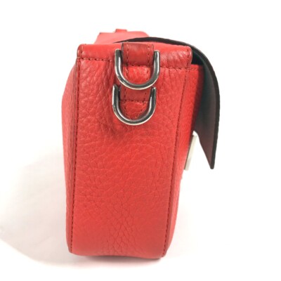 FENDI Mamma Baguette Selleria Shoulder Bag Leather Red | eBay