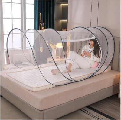 Foldable Mosquito Net Bed Encrypted Anti -slip Firm Bracket Portable