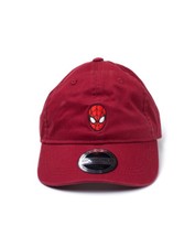 MARVEL COMICS THE AMAZING SPIDER-MAN RED STRAPBACK DAD HAT CAP (OFFICIAL)