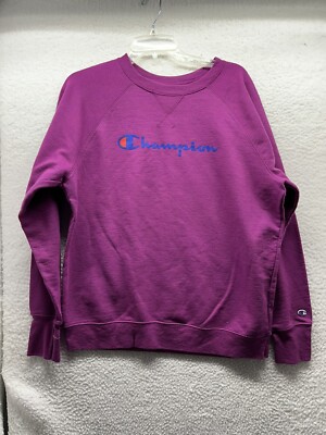 Purple Xl Champion Sweatshirt Champion Sweatshirt Womens XL Purple