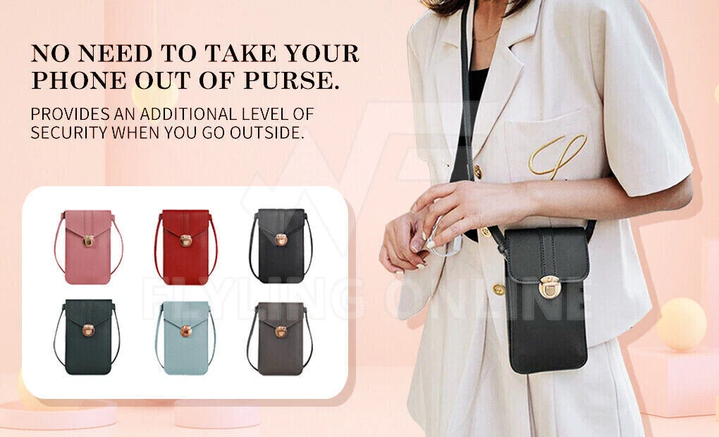 Purse with cell phone pocket on outside sale