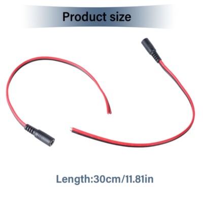 DC5521 Cable Cord with 5521 Plug 18AWG Open End DC5.5x2.1mm