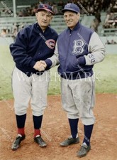 RX532 Bill McKechnie - Leo Durocher Cincinnati 8x10 11x14 16x20 Colorized Photo