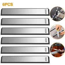 6x Diamond Sharpening Stone Set Knife Sharpener 180 400 800 1500 2000 3000 Grit