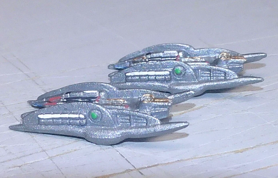 BATTLESTAR GALACTICA THE GAME CYLON HEAVY RAIDER SET #3 (FFG, PLASTIC, PAINTED) - Image 3 of 4