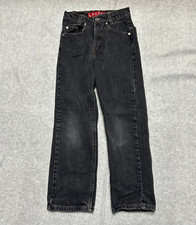 Vintage Levis SilverTab Jeans Boys 9 Black Loose Slim Fit Denim 100 Cotton USA