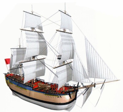 HMS Endeavour 1:50 Modellbausatz von Billing Boats - Doppelt beplankt