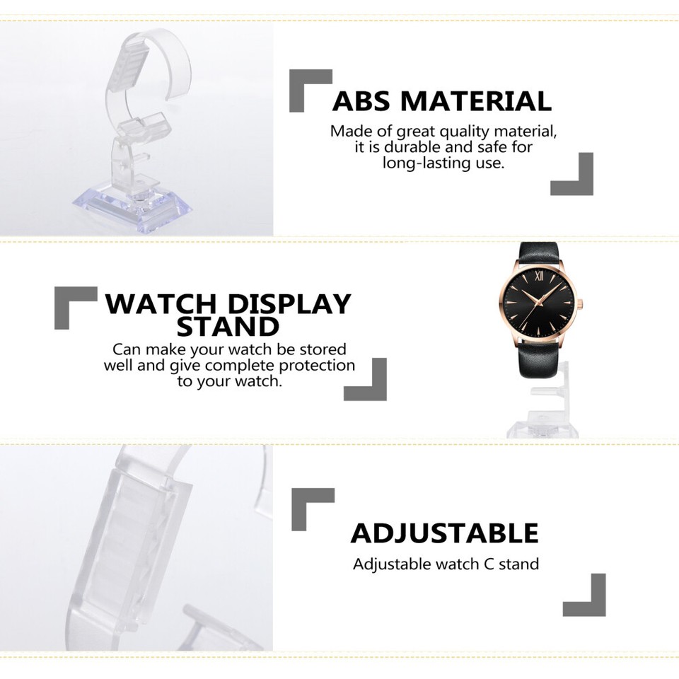 10pcs Clear Watch Display Stand Watch Display Rack Bracelet Holder