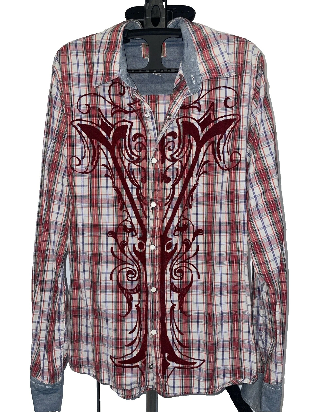 Vintage Red Size L Shirts for Men