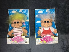 2 Vintage Lucky Troll, We Love People And People Love Us, Troll, In Packaging
