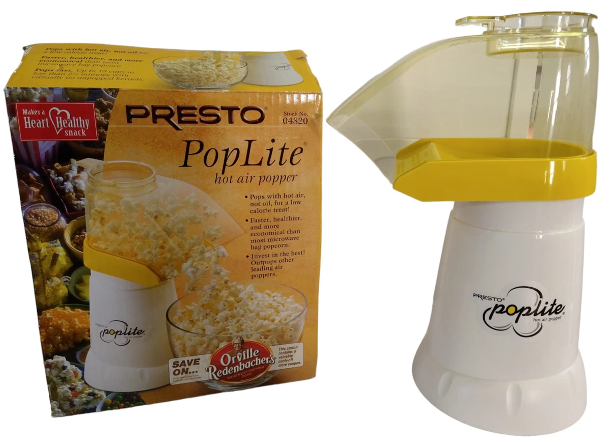 Presto Pop Lite Hot Air Popcorn Popper 04820 