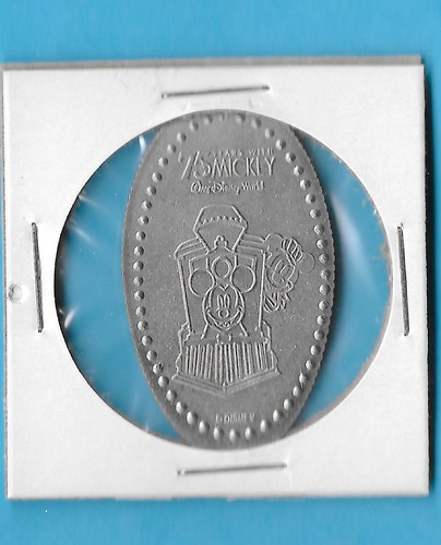 MICKEY TRAIN ENGINEER RAILROAD 75 YEARS MICKEY PRESSED QUARTER DISNEY NOT PENNY