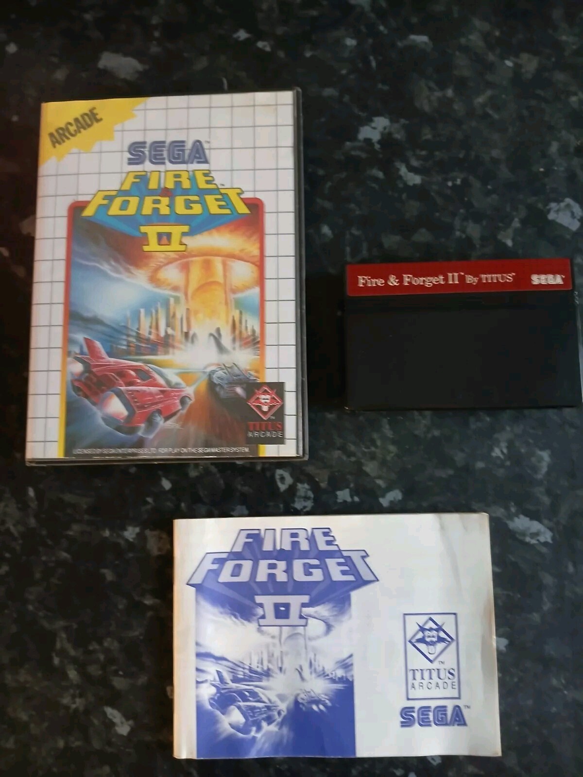 Fire And Forget II 2 Sega Master System, Originalverpackt mit Handbuch 