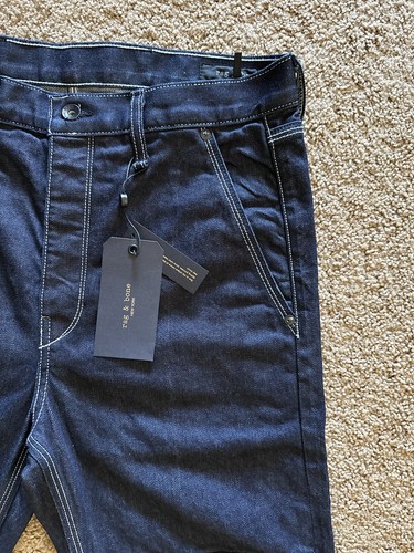 Size 31 - Rag and Bone Slim Selvedge Engineer Workwear Jean Blue MiUSA MSRP $295 - Picture 3 of 15