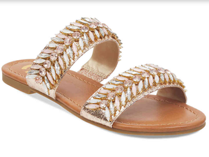 guess rose gold sandals