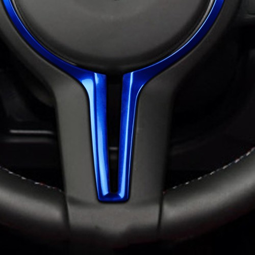 Bule Steering Wheel Replacement Trim For BMW M Series F83 F80 M3 F82 M4 F10 - Picture 6 of 12