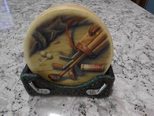 Golf Coaster Set With Holder