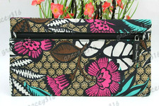Vera Bradley Lighten Up water repellent Pencil Pouch Case Canyon Road