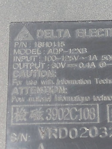 Delta Electronics Inc. AC Power Adapter Model ADP-12XB - Bild 2 von 4