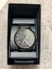 Tissot Chrono XL Quartz Chronograph Date 45mm Black Dial Leather T116617A.