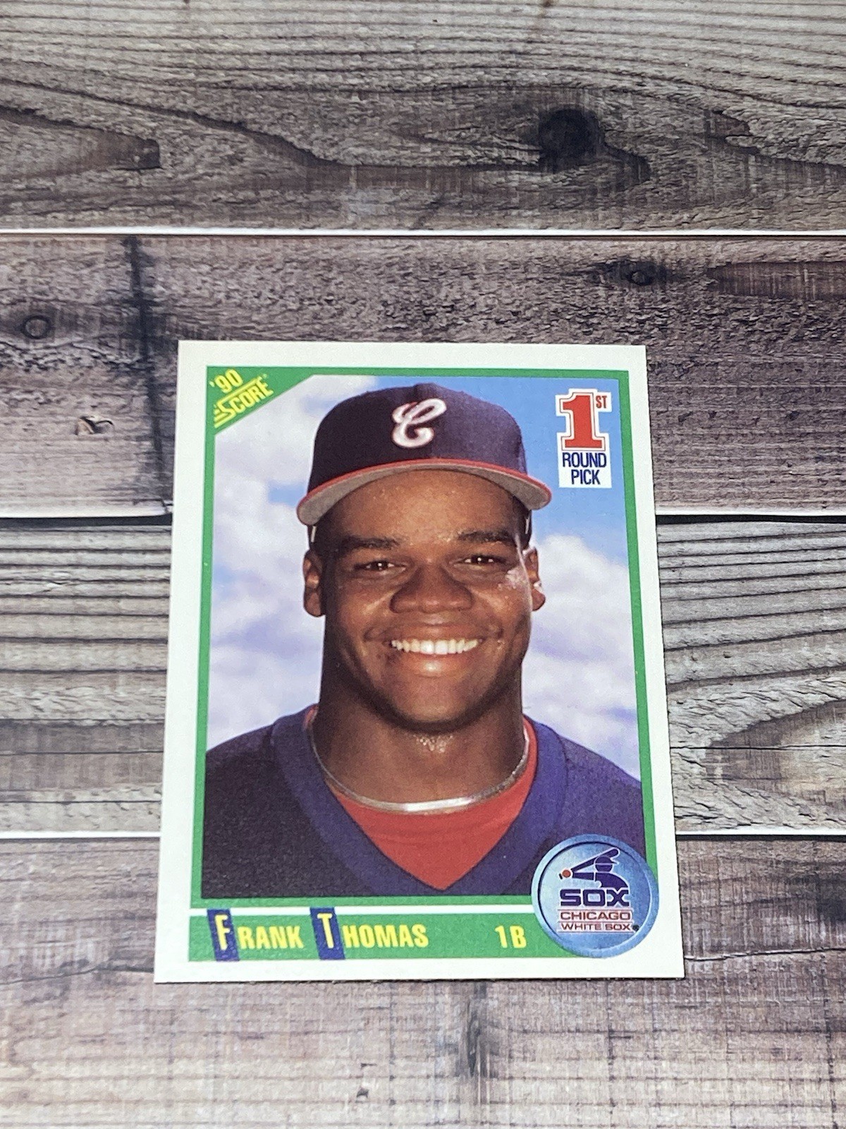1990 Score FRANK THOMAS ROOKIE CARD #663 RC 1st Round Pick Chicago White Sox