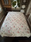 Cottagecore Floral Duvet Cover Full Queen IKEA Pink Green Botanical Cotton 79x90 — photo 1
