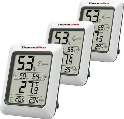 ThermoPro TP50-3 digitales Hygrometer Innen Thermometer Raumthermometer mit
