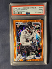 2024 TOPPS COSMIC CHROME ORANGE GAL BRANDON DORLUS ROOKIE CARD #184 PSA9 #D17/25. rookie card picture