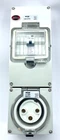32A AMP 240V  RCBO Protected Outlet with enclosure safety switch IP66 Waterproof