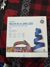 GE StayBright 240 Light 19.6ft Multicolor Integrated LED Christmas Tape Lights