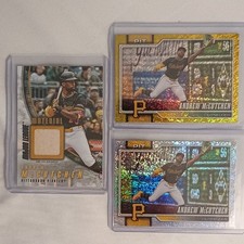 Andrew McCutchen Gold Relic /50 + 🌈 holofoil and yellow 🌈 holofoil /399