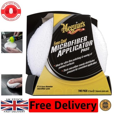 Vielseitige Mikrofaser Applikator Pads - 2-teiliges Set, sicher für Leder und Farbe
