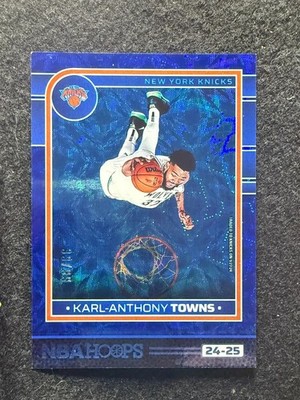 2024-25 Panini NBA Hoops Karl-Anthony Towns Blue Explosion Parallel /99 #5
