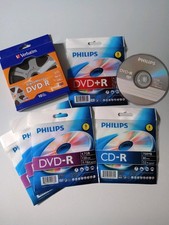 Philips & Verbatim DigitalMovie Mixed Blank Discs DVD-R DVD+R CD-R Lot