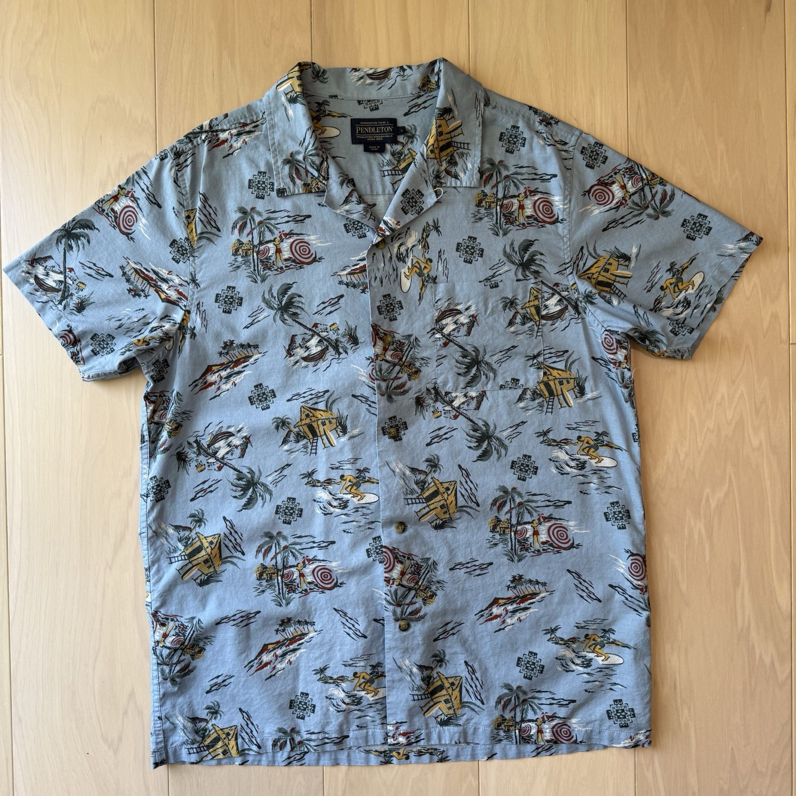 Pendleton Shirt Large Multicolor Short Sleeve Loo… - image 2