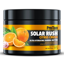 PRO TAN SOLAR RUSH CITRUS CRUSH TANNING BUTTER SUNBED LOTION CREAM ACCELERATOR