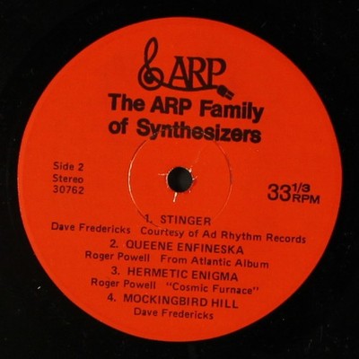 ROGER POWELL / DAVE FREDERICKS: the arp family of synthesizers ARP 7'' Single