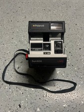 Vintage Polaroid Sun 600 LMS Instant Film Land Camera w/ Strap