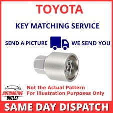 FOR TOYOTA YARIS SECURITY MASTER LOCKING WHEEL NUT KEY SERVICE UK BOLT MATCHING