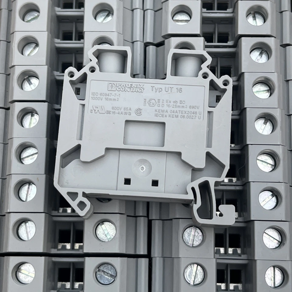 50 PACK Phoenix Contact Typ UT 16 Terminal Block 14mm 600v 85A Max - Image 2 of 3