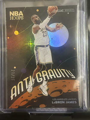 Panini NBA Hoops 2024-25 LeBron James Anti Gravity #17 Artist Print RARE /25  