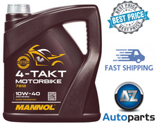 Mannol 4-Takt Motorbike 10W40 Synthetic Engine Oil JASO MA/MA2, API SP 7812 4L 5.22 per litre