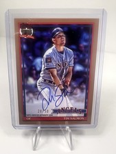 2026 Topps #91A-TS Tim Salmon 1991 Topps Baseball 35th Auto Gold #/50