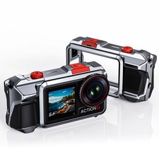 Camera Cage Rig for DJI Action 5 Pro Metal Protective Frame with Cold Shoe Mount